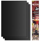 Grillmatte (3er Set) zum Grillen und Backen | aus Silikon...