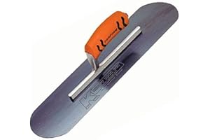 KRAFT TOOL CO. Kraft Tool CF295BPF Blue Steel Pool Trowel with ProForm Handle, 20 x 5-Inch,Multi