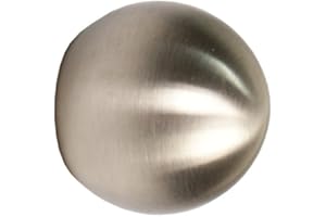 iso-design Edelstahl Endstück Kugel für 12 mm Gardinenstangen – Set 2