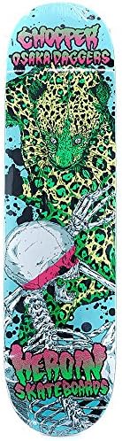 Heroin Skateboards Chopper Vicious Nature Skateboard Deck 8"