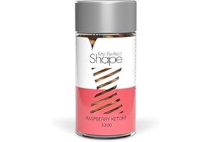 MY PERFECT SHAPE Raspberry Ketone 3200 mg - hochdosiertes Himbeere-Pulver - der Diät-Geheimtipp aus der Natur (60 Kapseln)