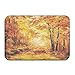 Produktbild Non-Slip Indoor/Outdoor Door Mat Bath Mat,Pale Shaded Autumn In The Forest Pastoral Calm Simple Life Nature Paint Away Art,for Living Room Bedroom Rugs Place Mats