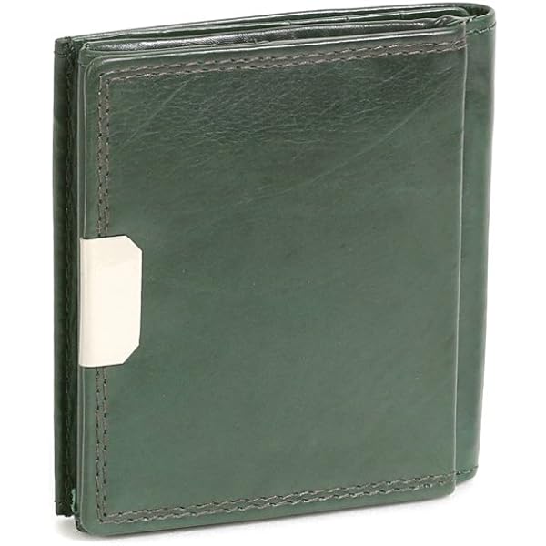LEAS Cartera Monedero Pequeña De Piel, Estilo Box Para Señores Y Señoras, Piel Auténtica, Negro Special Edition