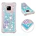 Produktbild Abuenora Huawei Mate 20 Pro Hülle Silikon Durchsichtig Glitzer Flüssig Damen Mädchen Transparet Handyhülle Schutzhülle Ultra Dünn Schlank Stoßfest Anti-Kratzer Sturzfest Hüllen Muster Elefant