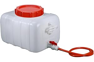 MJHETCY Water Bucket Calidad Alimentaria 25L/35L/50L/80L/110L/200L Bidones De Agua con Grifo，Senderismo Camping Picnic Travel BBQ Tanques De Almacenamiento De Agua Domésticos(Size:50L)