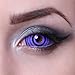 Produktbild MATLENS – Eye love Colossus Sclera Kontaktlinsen Crazy Fun Motiv Halloween lila violet 2 Linsen 1 Kontaktlinsenbehälter 1 Pflegemittel 50ml