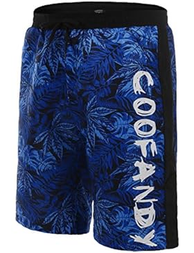 COOFANDY Herren Shorts Sommer Freizeit Hose Urlaub Hawaii Badeshorts Strandmode