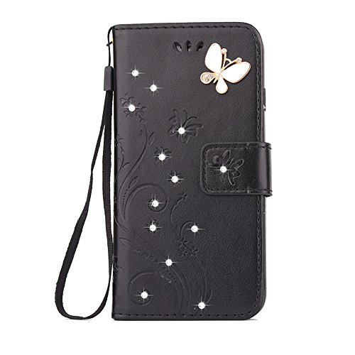 Preisvergleich Produktbild DWE , Damen-Geldbörse schwarz schwarz iphone7