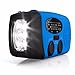 Produktbild OUTERDO Mini Tragbar Solar Ladegerät Radio Solarradio Mit Helle LED Taschenlampe Dynamo Radio AM / FM / WB Handy Notfall Powerbank Blau