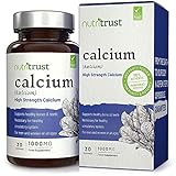 Calcium 1000 Mg Tablets by Nutritrust® - High Strength Formula Helps Support Healthy Bones & Teeth in Men & Women of All Ages - Necessary Dietary Supplement for Normal Circulatory System