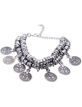 Türkische Schmuck Böhmischen Ethnischen Vintage Silbermünze Armband Fußkette