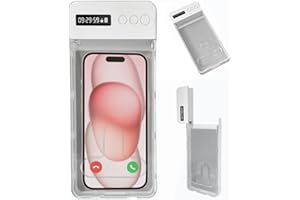 Afenau Phone Lock Box with Timer, Self-Control Timed Lock Box, Phone Jail Lock BOX, (Max6.7Inch), Help Kids/Adults Prevent Addiction - White