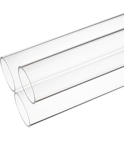 Rocwing Tube Acrylique Transparent Creux 500mm Longueur - Diamètre Extérieur 100mm Épaisseur 5mm Intérieur 90mm