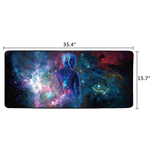 Cmhoo Großes XXL-Mauspad / Maus- & Tastaturunterlage 90×40 Sky girl - 2