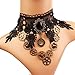 Produktbild Outtybrave Retro Spitze Perlen Choker Viktorianisch Steam-Punk-Stil Gothic Halsband Halskette Geschenk