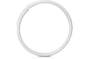 Adabuing Basketball Rebounder Games Rim - White PVC Rim with mounting holes for Poolmaster Splashback