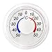 Produktbild Fenster / Außen / Garten Klebe Thermometer Bimetall und Analog , rund , Kunststoff .