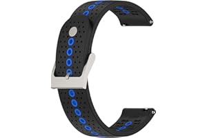 Chofit Bracelets compatibles avec Suunto 5 Peak, bracelet de rechange en silicone de 22 mm avec trous colorés, accessoires pour montre intelligente Suunto 5 Peak (bleu)