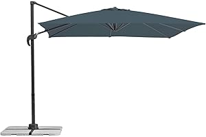 SCHNEIDER SCHIRME Schneider Sonnenschirm Rhodos Junior, anthrazit, 270 x 270 cm quadratisch, 786-15, Gestell Alu/Stahl, Bespannung Polyester, 18 kg