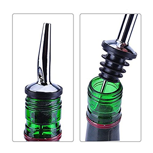 Mudder Edelstahl Flaschenausgießer Weinausgießer Ausgießer Flasche Stopfen aus Edelstahl mit konischer Tülle, 12 Stück - 3