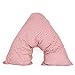 Adamlinens 100% cotton T200 Back & Neck Support V Shaped Orthopedic Nursing Pregnency Pillow Case Printed Gingham check
