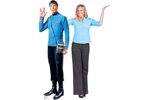 Star Cutouts SC4674 Spock Cardboard Cut Out Height 184cm - Ideal for Star Trek Theme, Parties, Birthdays, Collectors & Fans, Room Decorations & Events