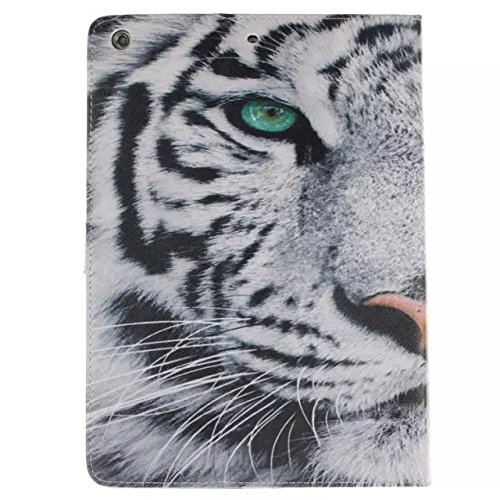 iPad Mini 1/2/3 Hülle, Deenor Bunt Painting und Stilvoll Brieftasche Tasche PU Leder Flip Protective Stand Tasche Schutzhülle Hülle für Apple iPad Mini 1/2/3 Generation.[Tiger] - 3