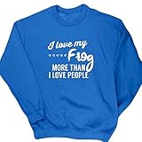 HippoWarehouse Love my Rana más de I Love People Unisex Jersey Sudadera Sudadera (específicos...