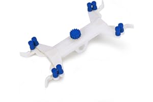 Labasics Plastique Double Pince à Burette, Pince à Double Burette Réglable Pince de Burette Style Papillon Chargé Ressort Accessoire de Laboratoire pour Laboratoire