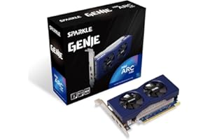 SPARKLE COMPUTER Sparkle Intel Arc A380 Genie, 6GB GDDR6, Low-Profile, Dual-Fan, Dual-Slot, HDMI x1, Mini DisplayPort x2, SA380G-6G
