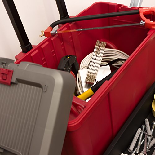 Keter Werkzeugkasten 25″ Hawk Karre rot grau Werkzeugkoffer Trolley Rollen - 5