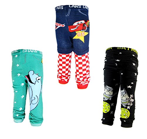 [Backbuy] 3 Pants 0-24 Months Baby Boys Toddler Leggings trousers Knitted pants N5S1U3 (18-24 Months)