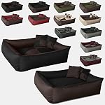 Beddog-2in1-MAX-QUATTRO-marronenero-XL-100×85-cm-letto-per-cane-L-fino-a-XXXL-6-colori-a-scelta-cuscino-per-cane-divano-per-cane-cestino-per-cane