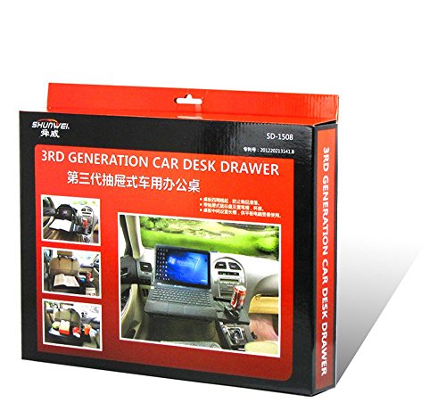 Saflyse 2016 Multifunktion Auto Laptop Klapptisch Tischhalterung Autohalter mit Schublade mit ipad positionsrasten für Auto Rücksitz Kopfstütze und Lenker (1pcs) - 8