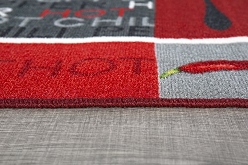 Andiamo 282565 Teppichläufer Küchenläufer Hot Pepper, Chili Schote, 67 x 200 cm, rot - 3