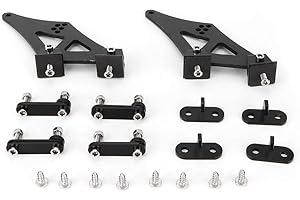 JIULAN Yctze Supports de Montage Daile arrière, 5 "Universel Voiture CNC en Alliage daluminium Aile arrière Coffre de Course aileron de Queue Pattes de Montage supportspourspoiler Leg Bracket Spoiler Legs