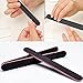 Nail Files Emery Board Grit Gel Cosmetic Manicure Pedicure,Black,3-Pack