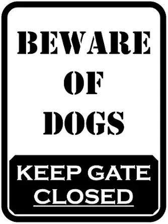 Green Panda Beware of Dog Sign Board, Size-9x12inch (Large)