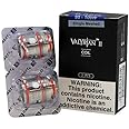 Uwell Valyrian 2 Replacement Coils, UN2 Single Meshed, 0.32 ohm, 90-100W, Enhanced Vaping Performance, Pack of 2, No Nicotine