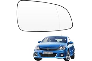 Ruolin Spiegelglas Rechts, Außenspiegel Glas Ersatz Spiegelglas Beheizbar Rechts Kompatibel mit Opel Astra H 2004-2009