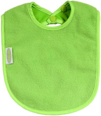 SILLY BILLYZ PLAIN LARGE BABY BIB - LIME GREEN