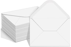 YINUOYOUJIA 100 Pack 4x6 Envelopes for Invitations, White A6 Envelopes, Postcard Envelopes, Photo Envelopes, Used for Graduation, Wedding, Baby Shower-(6.5 x 4.75 Inches) (white)