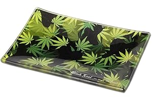 Black Leaf Rolling Tray Camo | Mixing Tray aus Glas | BAU-Unterlage 150x100mm | Glastablett zum Bauen