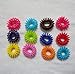 16 pcs Mixed Colour Plastic Telephone Line Hair Elastics Scrunchie Girl's Women's Hair Accessory