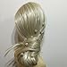 Bride Boutique Bridal Wedding Prom Silver Crystal Diamante Rose Flower Hair Pins Clips Grips (Gold)