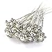 Pusheng Lovely 20Pcs Wedding Bridal Pearl Flower Rhinestone Crystal Hair Clip Pins Bridesmaid