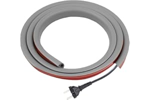 FARYODI Canaleta flexible para cables, 2 m, fácil montaje, gris, para casa, oficina, almacén, concierto, todos los cables de alimentación en el hogar