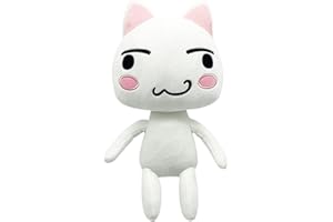 NEFLUM Chat Inoue - Mascotte De Bande Dessinée Doro Cat So-ny Cat Peluche, Super Soft Anime Plushie, Kitty Géométrique Drôle Créatif Coussin à Collectionner