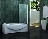 badewannenaufsatz glas faltbar hochwertige Aluminiumprofile (verchromt)