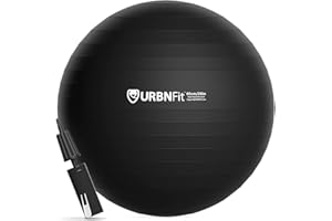 Ceciliec Gymnastikball,Balancebälle für Fitnessstudio, Yoga, Schwangerschaft und Stabilität, Anti-Burst-Schweizer Ball mit Schnellpumpe